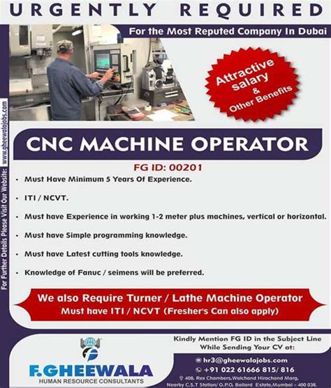 cnc machine operator job in dubai|Urgent! Cnc operator jobs in Dubai .